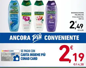 Spazio Conad BAGNOSCHIUMA PALMOLIVE linea assortita, 500 ml offerta