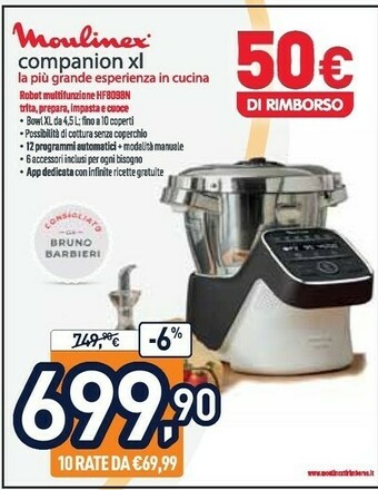 Unieuro Moulinex Companion XL offerta