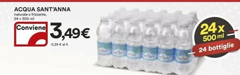 Coop Sant'anna Acqua Minerale Naturale Frizzante 500 G(ml) offerta