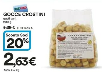 Coop Gocce Crostini offerta