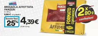 Coop Panzeri Bresaola Affettata offerta