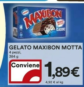 Coop Motta Gelato Maxibon offerta