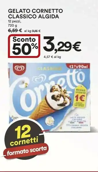 Coop Algida Cornetto Classico Formato Speciale 480 G(ml) offerta