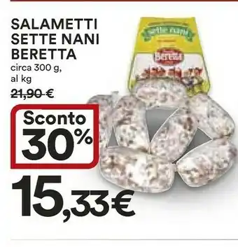 Coop Beretta Salametti Sette Nani offerta
