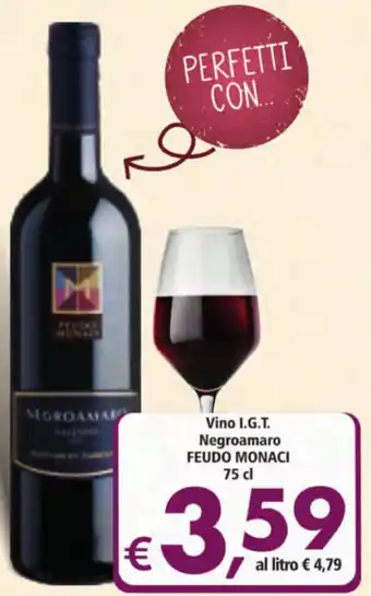 Alter Discount Feudo Monaci Vino I.G.T. Negroamaro 75 cl offerta