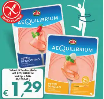 Alter Discount AIA Aequilibrium Salumi di Tacchino/Pollo 80/120/140 g offerta