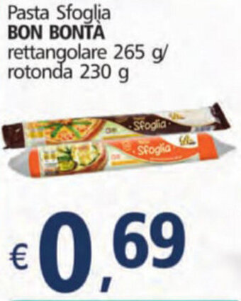 Bon Bontà Pasta Sfoglia Rettangolare 265 g/ Rotonda 230 g
