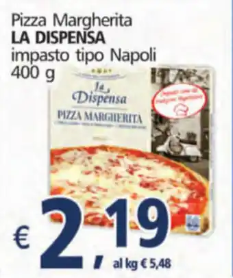 Alter Discount La Dispensa Pizza Margherita Impasto Tipo Napoli 400 g offerta