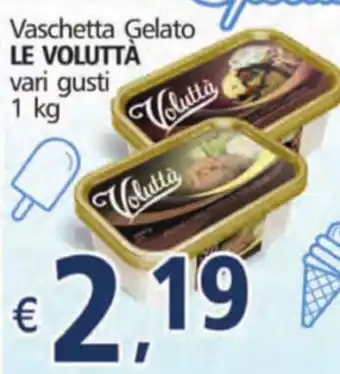 Alter Discount Le Voluttà Vaschetta Gelato Vari Gusti 1 kg offerta