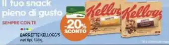 Superconti BARRETTE KELLOGG'S vari tipi, 128 g offerta