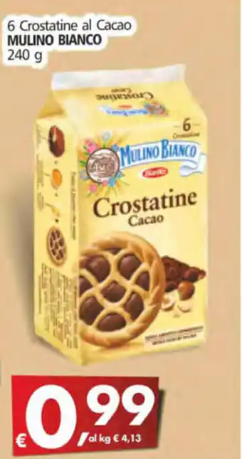 Alter Discount Mulino Bianco 6 Crostatine al Cacao 240 g offerta