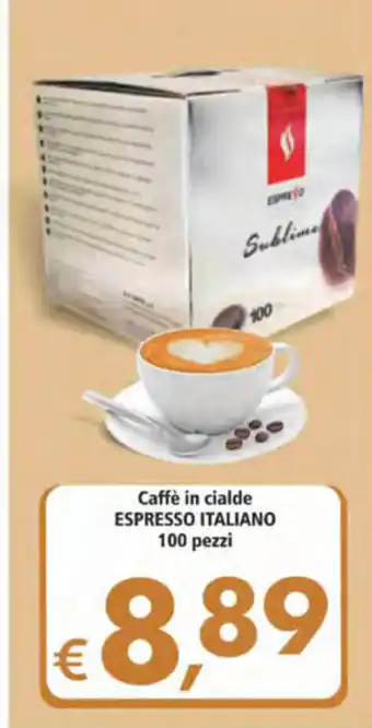 Alter Discount Espresso Italiano Caffè in Cialde 100 Pezzi offerta