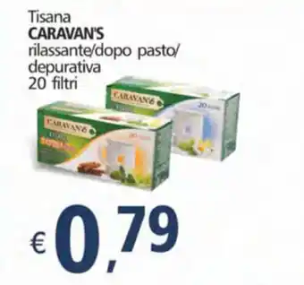 Caravan's Tisana Rilassante/Dopo Pasto/ Depurativa 20 Filtri