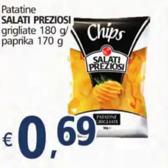 Alter Discount Salati Preziosi Patatine Grigliate 180 g/ Paprika 170 g offerta