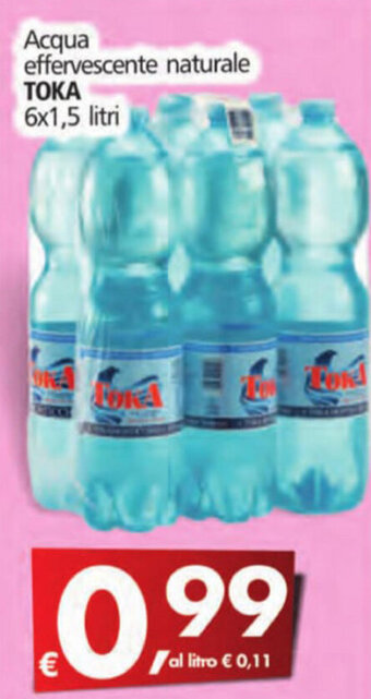 Alter Discount Toka Acqua Effervescente Naturale 6x1.5 litri offerta