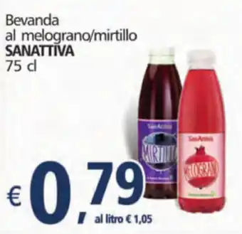 Sanattiva Bevanda al Melograno/Mirtillo 75 cl