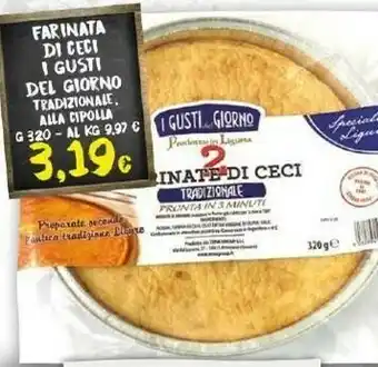 Doro Supermercati Farinata Di Ceci I Gusti Del Giorno Tradizionale Alla Cipolla offerta