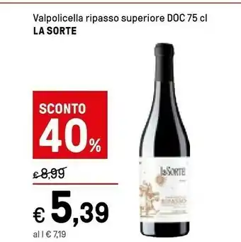 Iper La Grande La Sorte Valpolicella Ripasso Superiore Doc offerta