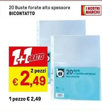 Iper La Grande Bicontatto 20 Buste Forate Alto Spessore offerta