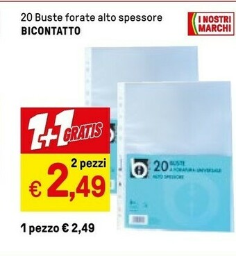 Iper La Grande Bicontatto 20 Buste Forate Alto Spessore offerta