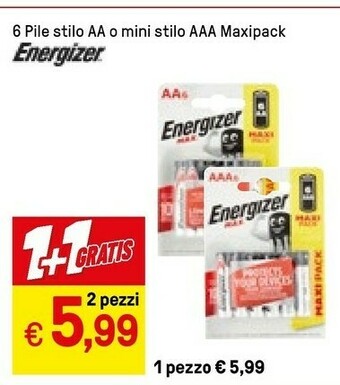 Iper La Grande Energizer Pile offerta