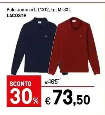 Iper La Grande Lacoste Polo Uomo offerta