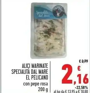 Conad Superstore Dal mare Alici Marinate El Pelicano 200 offerta