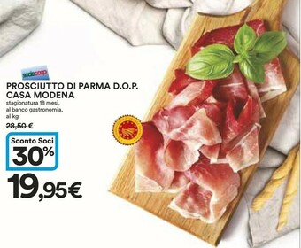 Coop Casa Modena Prosciutto Di Parma Dop offerta
