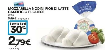Coop Caseificio pugliese Mozzarella Nodini Fior Di Latte offerta