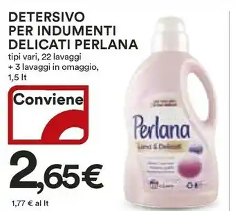 Coop Perlana Detersivo Per Indumenti Delicati offerta