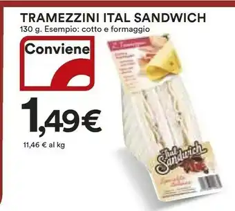 Coop Ital Sandwich Tramezzini offerta