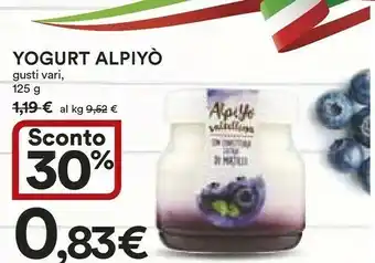 Coop Alpiyò Yogurt Biologico Di Valtellina Mirtillo 125 G(ml) offerta