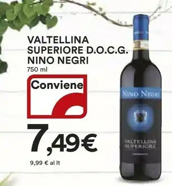 Coop Nino Negri Valtellina Superiore D.O.C.G offerta