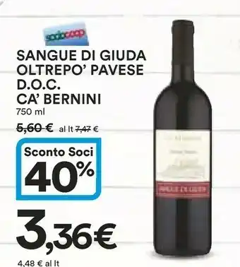 Ca' Bernini Sangue Di Giuda Oltrepo' Pavese D.O.C