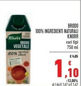 Conad Knorr Brodo offerta