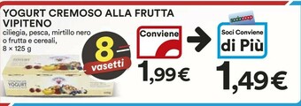 Coop Vipiteno Yogurt Cremoso Alla Frutta offerta