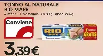 Coop Rio Mare Tonno Al Naturale offerta