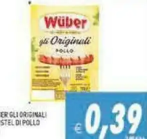 Supermercati Agorà Wuber - Gli Originali Di Pollo 100 G(ml) offerta