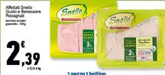 Conad Superstore Rovagnati Snello Gusto E Benessere Tacchino Arrosto offerta