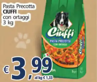 Ciuffi Pasta Precotta Con Ortaggi 3 kg