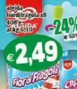 Gros Algida L'Unico Inimitabile Fior Di Fragola 408 G(ml) offerta