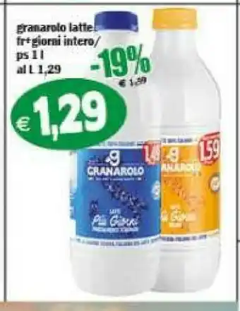 Gros Granarolo Latte Parzialmente Scremato Più Giorni 1000 G(ml) offerta