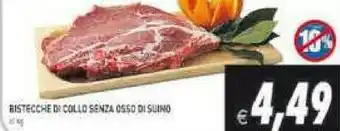 Gros Bistecche Di Collo Senza Osso Di Suino offerta