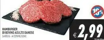 Iperfamily Hamburger Di Bovino Adulto Danese offerta