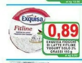 Gros Exquisa Fiocchi Di Latte Fitline Yogurt Solo 3% Grassi offerta