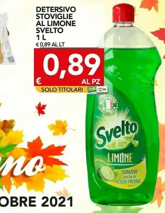 TuoDi Svelto Detersivo Stoviglie Al Limone offerta