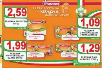 Gros Plasmon Plasmon - Il Biscotto dei Bambini 320 g(ml) offerta