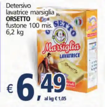 Alter Discount Orsetto Detersivo Lavatrice Marsiglia Fustone 100 mis. 6.2 kg offerta
