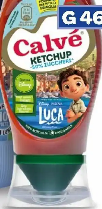 Ekom Calvé Ketchup Top Down 460 g offerta