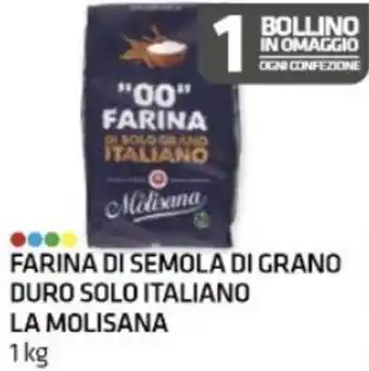 FARINA DI SEMOLA DI GRANO DURO SOLO ITALIANO LA MOLISANA 1 KG